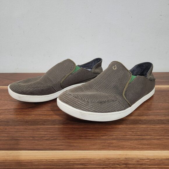 Olukai Nohea Mesh Slip On Sneakers Mens 11 Brown Shoes Boat Convertible main image 8